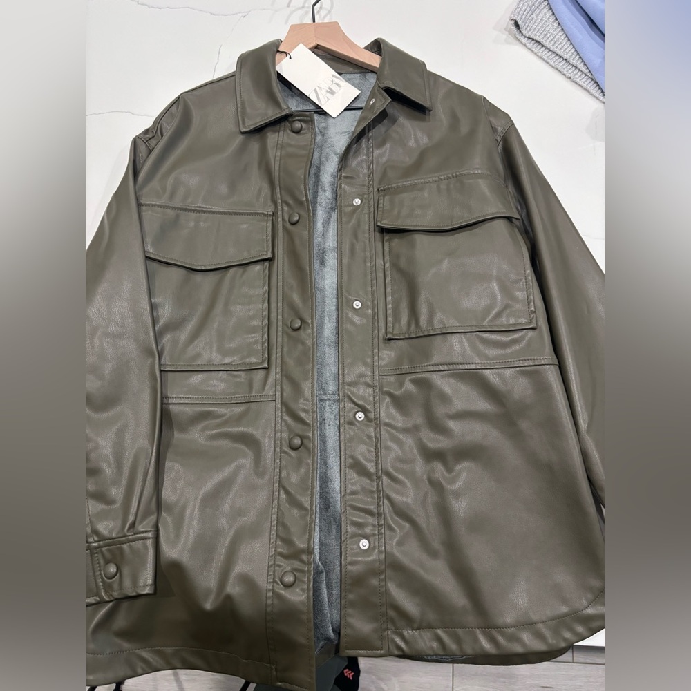 Zara leather jacket